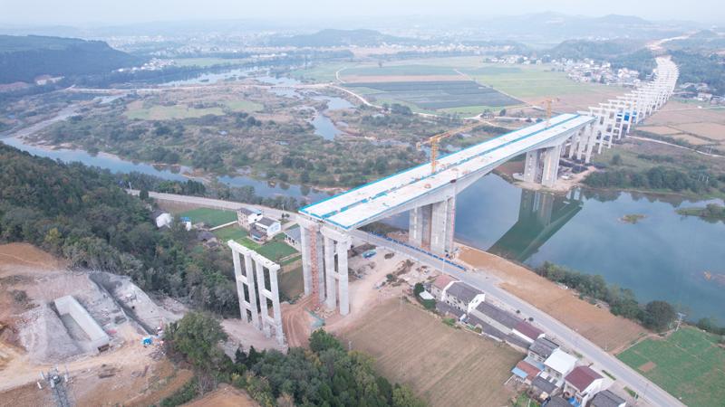 潼江河特大桥最新进度（2023.11.23）